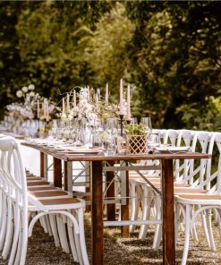 Holztisch groß mieten für Event & Hochzeit