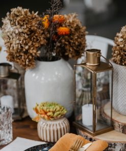 Laterne Messing, 2er Set