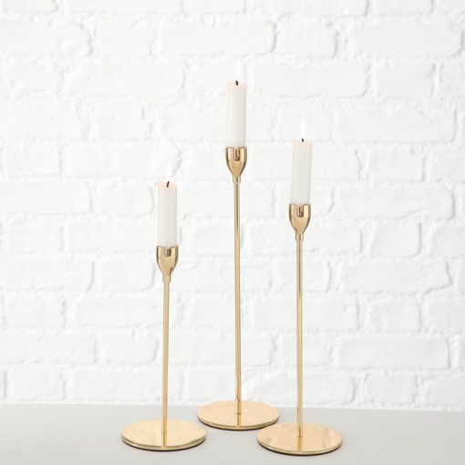 Kerzenhalter Set, Malte gold
