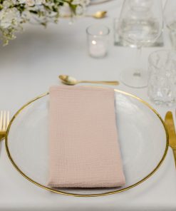 Waffle Baumwollserviette, blush