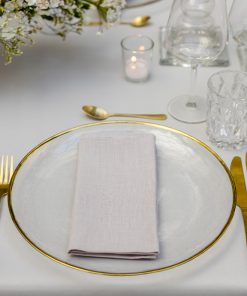 Leinenserviette, hellgrau