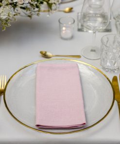 Leinenserviette, rosé