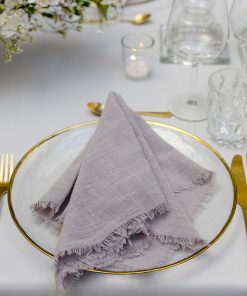 Musselin Serviette, grey