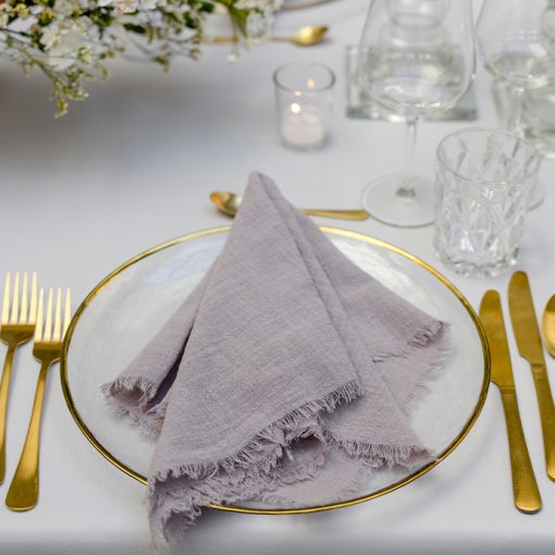 Musselin Serviette, grey