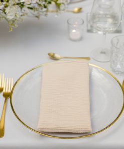 Waffle Baumwollserviette, sand