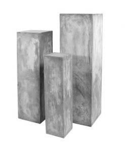 Säule 3er Set, Zementoptik