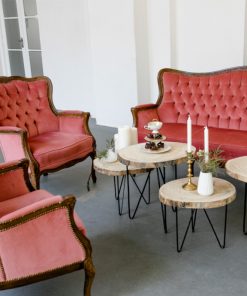 Vintage Sitzecke, rosa