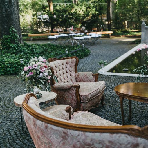 Vintage Sitzecke, floral