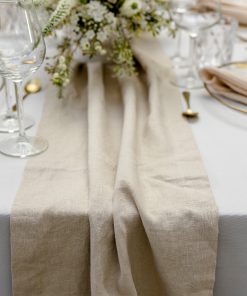 Tischläufer Leinen, nature