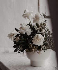 Vase, Meghan Large weiß