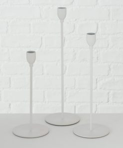 Kerzenhalter Set, Malte weiß