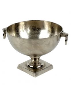 Vase und Champagnerkühler, silber