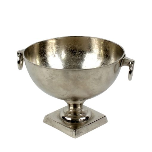 Vase und Champagnerkühler, silber