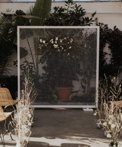 Backdrop Metall, weiß