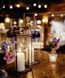 Laternen 3er-Set, Messing