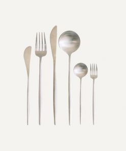 6er-Set Besteck, silber
