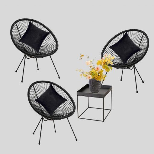 Lounge-Set, Acapulco | schwarz