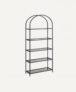 Barregal halbrund, schwarz