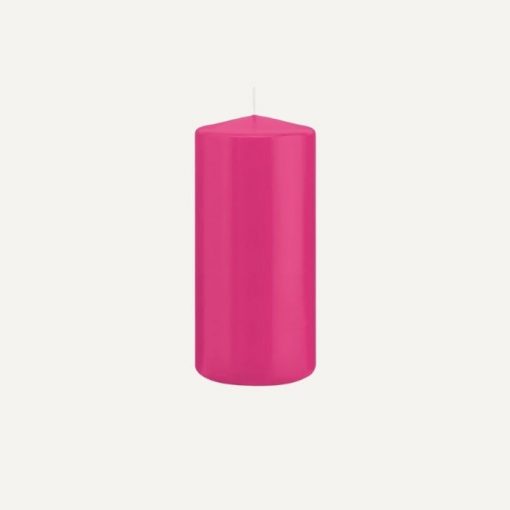 Stumpenkerze mittel, Pink