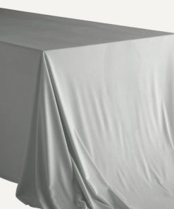 Tischtuch rund, grau 330 cm