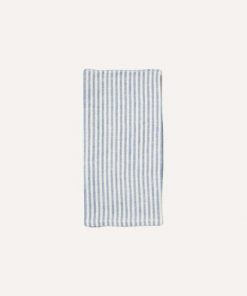 Leinenserviette, Stripes | blau